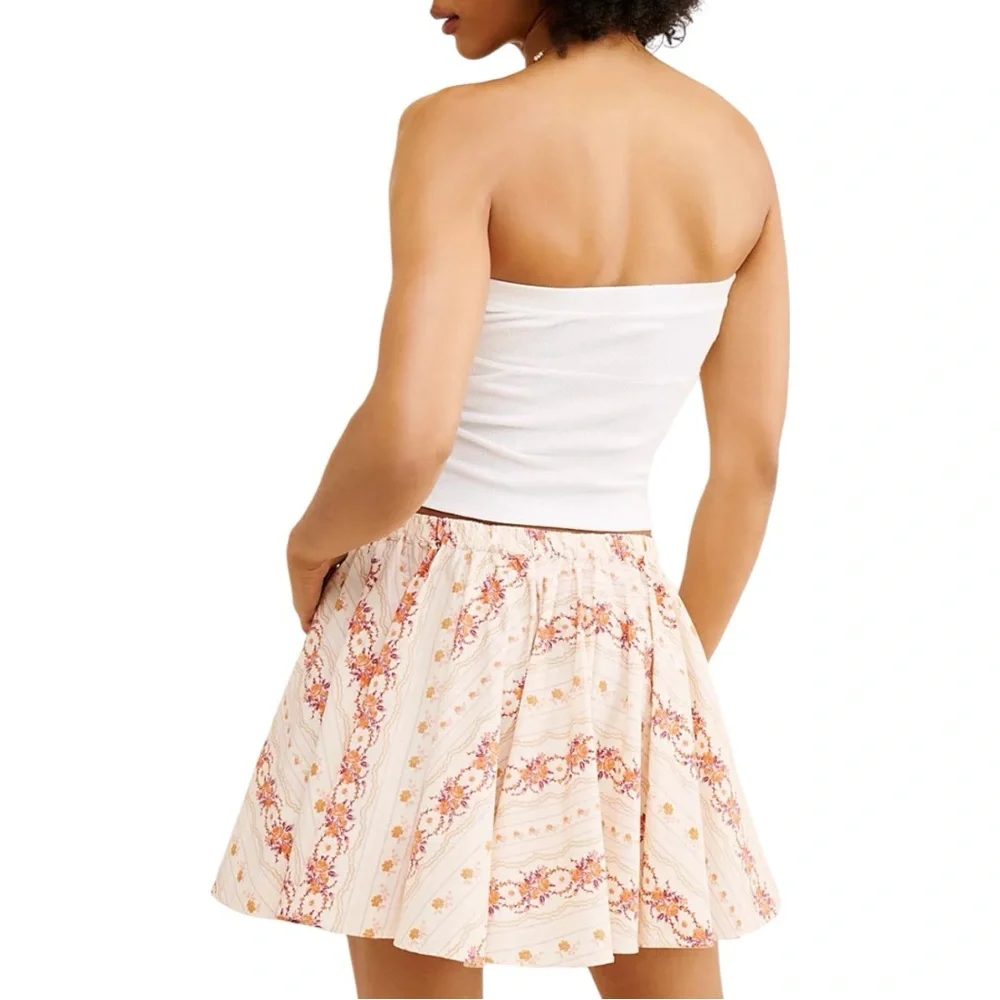 NWT Free People Gaia Printed Mini Skirt in Ivory Combo Size Small Feminine - Picture 6 of 13